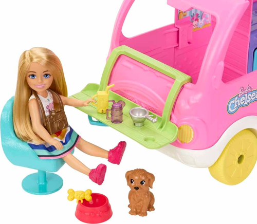Barbie Chelsea'nin Yeni Karavanı HNH90 Kız Erkek Çocuk Oyuncak Eğitici Oyuncaklar