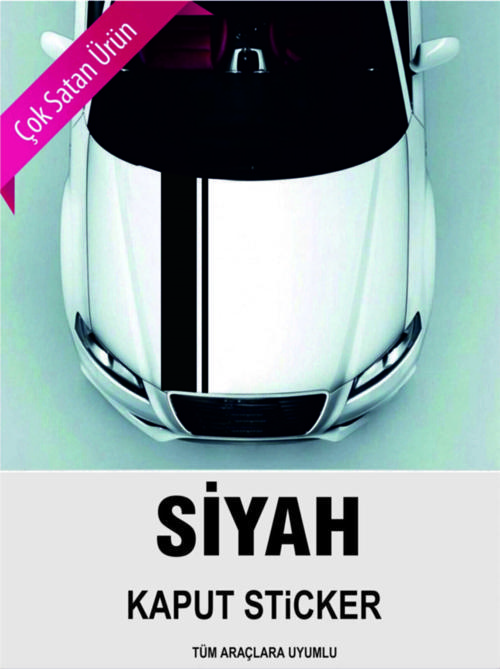 Avery Dennison Sticker Ön Kaput Siyah