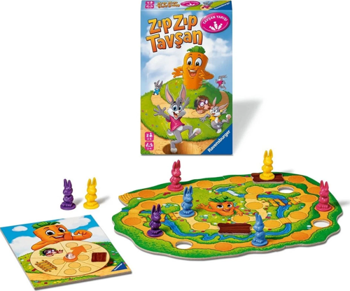 Seyahat Boy Zıp Zıp Tavşan Kutu Oyunu Kız Erkek Çocuk Oyuncak Eğitici Oyuncaklar