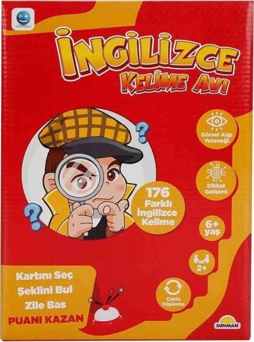 3142 İngilizce Kelime Avı -Sunman Kız Erkek Çocuk Oyuncak Eğitici Oyuncaklar