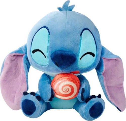 Lolipop Yiyen Stitch Peluş 25cm Kız Erkek Çocuk Oyuncak Eğitici Oyuncaklar