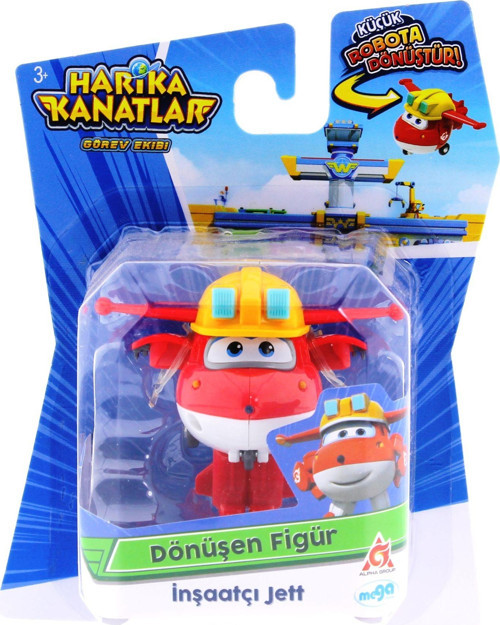 Harika Kanatlar Dönüşen Mini Figür İnşaatçı Jett Kız Erkek Çocuk Oyuncak Eğitici Oyuncaklar