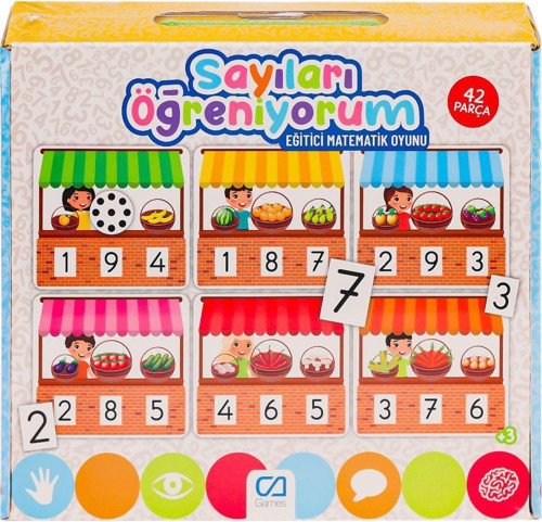 CAEGT-5147 Sayıları Öğreniyorum Kız Erkek Çocuk Oyuncak Eğitici Oyuncaklar