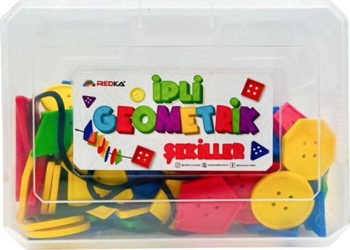 5662 Redka İpli Geometrik Şekiller Kız Erkek Çocuk Oyuncak Eğitici Oyuncaklar