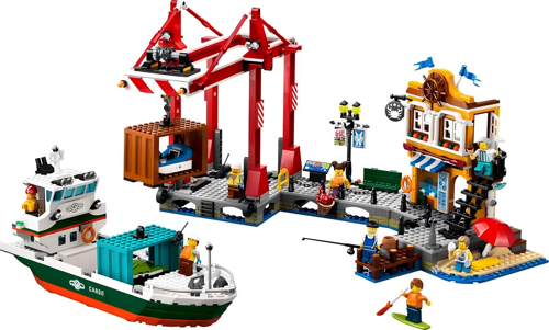 LEGO City Yük Gemili Liman 60422 Kız Erkek Çocuk Oyuncak Eğitici Oyuncaklar