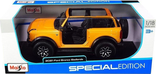 MAIS 31457 Maisto 1/18 2021 Ford Bronco Badlands Kız Erkek Çocuk Oyuncak Eğitici Oyuncaklar