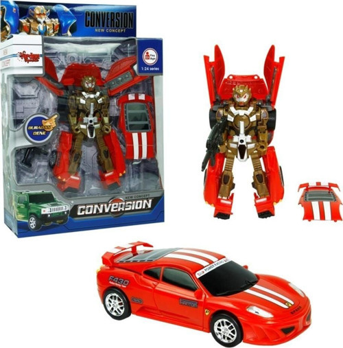 HW-899-1-2-5 KUT. DÖNÜŞEBİLEN ROBOT JEEP 1:24 -VRD Kız Erkek Çocuk Oyuncak Eğitici Oyuncaklar