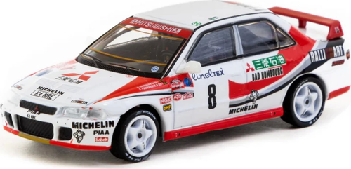Tarmac Works 1/64 Mitsubishi Lancer Evolution Rallye Monte-Carlo 1993 #8 Kız Erkek Çocuk Oyuncak Eği