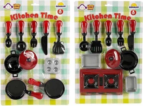 S00037004 MUTFAK ALETLERİ SET 10 PCS -SUN Kız Erkek Çocuk Oyuncak Eğitici Oyuncaklar