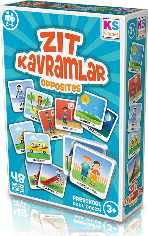 ZK238 KS, Zıt Kavramlar - Opposites / +3 yaş Kız Erkek Çocuk Oyuncak Eğitici Oyuncaklar