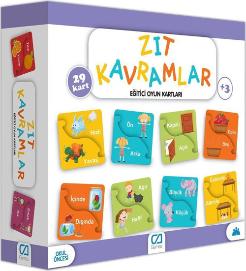 5045 Eğitici Zıt Kavramlar -CA Games Kız Erkek Çocuk Oyuncak Eğitici Oyuncaklar