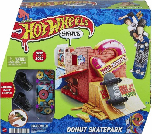 HGT91 Hot Wheels Skate Parmak Kaykay Macerasına Başlangıç Setleri Kız Erkek Çocuk Oyuncak Eğitici Oy
