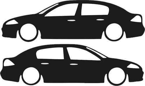 Bay S PLUS Renault Megane 2 Adet Basık Sticker- Oto Sticker - 15x5cm