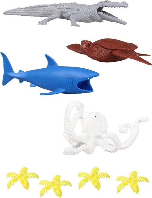 720 Toy Play 6 Parça Deniz Canlıları Figür Seti 10-20cm - 1adet stokta olan gönderilir Kız Erkek Çoc