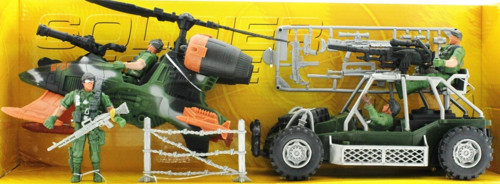 Buggy ve Helikopterli Askeri Oyun Seti Kız Erkek Çocuk Oyuncak Eğitici Oyuncaklar