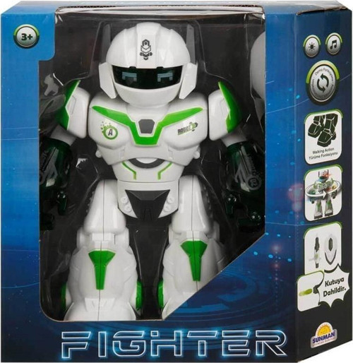 Sesli ve Işıklı Robot Fighter 22cm Kız Erkek Çocuk Oyuncak Eğitici Oyuncaklar