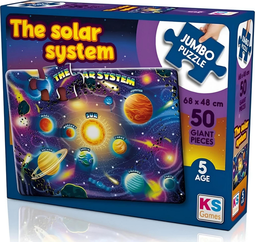KS Games Solar Sistem Gezegen 50 Parça Puzzle Kız Erkek Çocuk Oyuncak Eğitici Oyuncaklar
