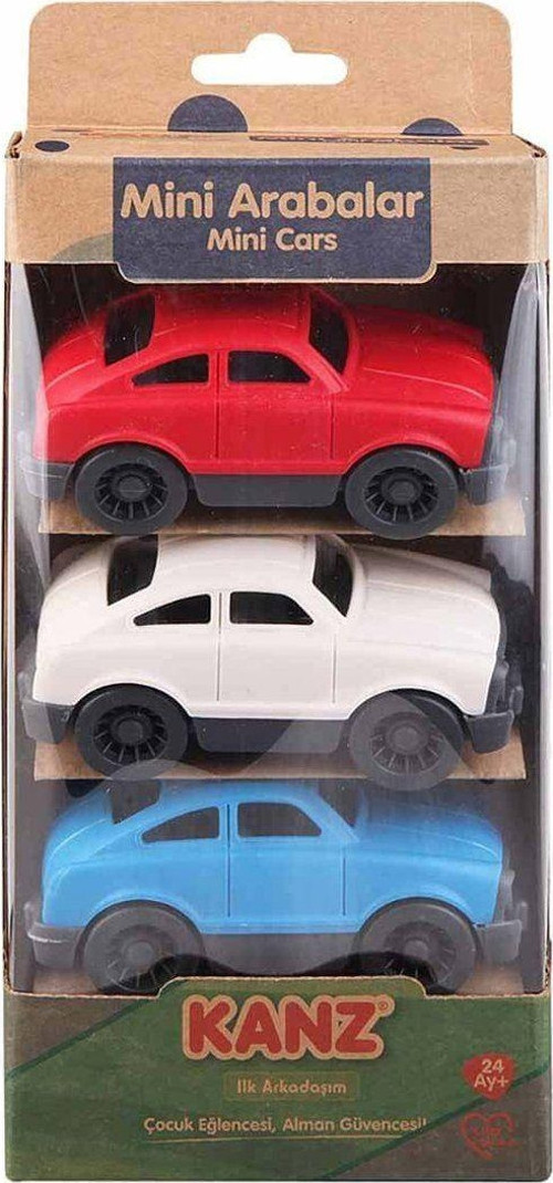 30812 Kanz 3'lü Mini Arabalar / +24 ay Kız Erkek Çocuk Oyuncak Eğitici Oyuncaklar
