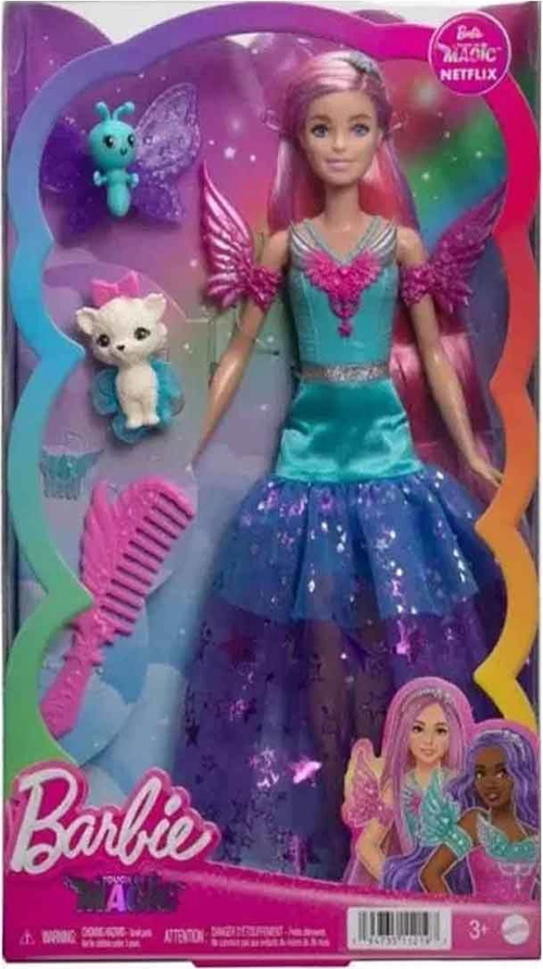 Barbie Sihirli Dokunuş Peri Masalı Elbiseli Bebek HLC31 Kız Erkek Çocuk Oyuncak Eğitici Oyuncaklar