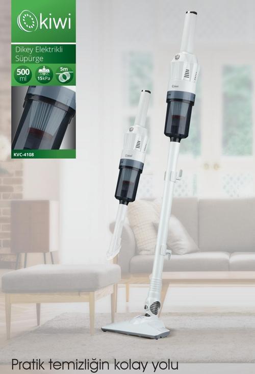 Kvc-4108 Dikey Elektrikli Süpürge Beyaz
