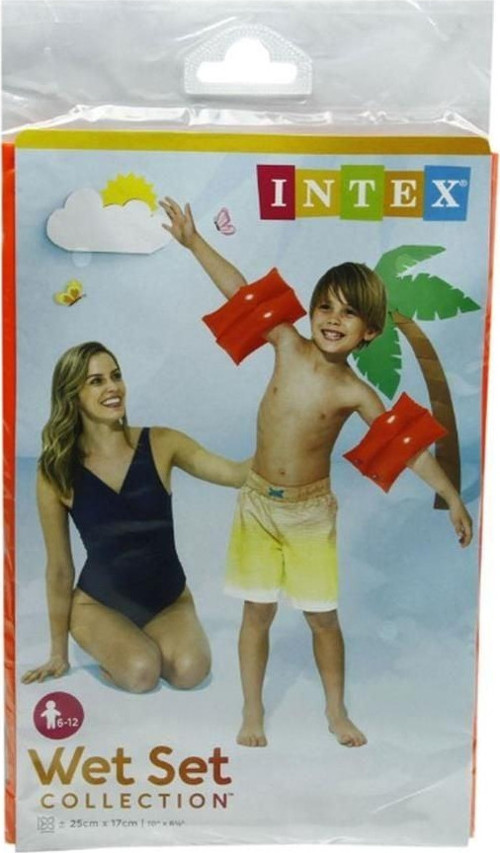 Intex Çift Boğumlu Kırmızı Kolluk 25x17cm (6-12 Yaş) Kız Erkek Çocuk Oyuncak Eğitici Oyuncaklar