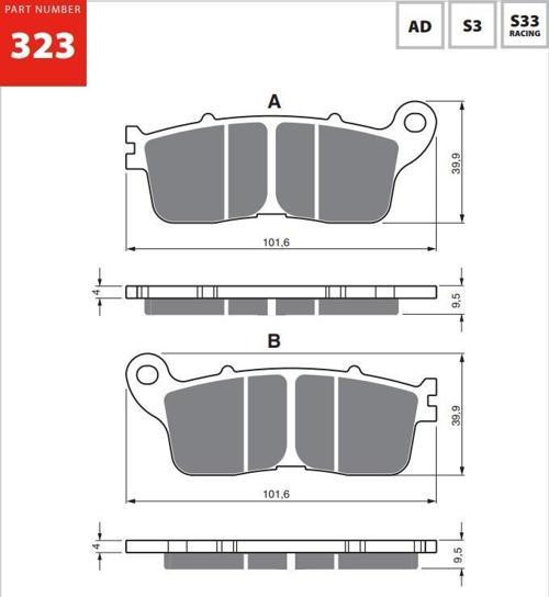 AD 323 FREN BALATA SİNTER METAL