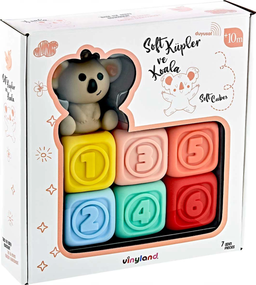 Vinyland Soft Aktivite Küpler Koala 7'li Set 661914 Kız Erkek Çocuk Oyuncak Eğitici Oyuncaklar