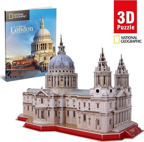 CUB DS0991 National Geographic 107 Parça 3D Puzzle Aziz Paul Katedrali Kız Erkek Çocuk Oyuncak Eğiti
