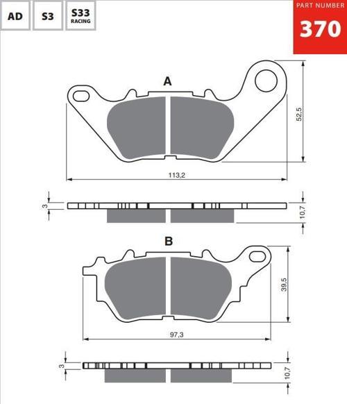 AD 370 FREN BALATA SİNTER METAL