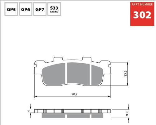 AD 302 FREN BALATA SİNTER METAL