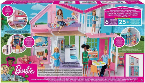 FXG57 Barbie'nin Muhteşem Malibu Evi Kız Erkek Çocuk Oyuncak Eğitici Oyuncaklar