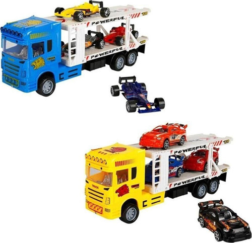 1:32 Maxx Wheels 2 Katlı Transporter 4 Araçlı Tır 32cm 1adet Fiyatıdır Kız Erkek Çocuk Oyuncak Eğiti