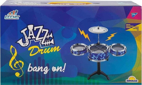 41008 Jazz Drum Mini Bateri Seti Kız Erkek Çocuk Oyuncak Eğitici Oyuncaklar