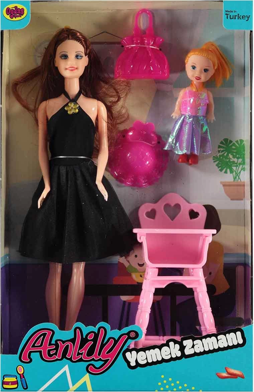 Anlily Yemek Zamanı 2'li Bebek Seti 02432 Kız Erkek Çocuk Oyuncak Eğitici Oyuncaklar