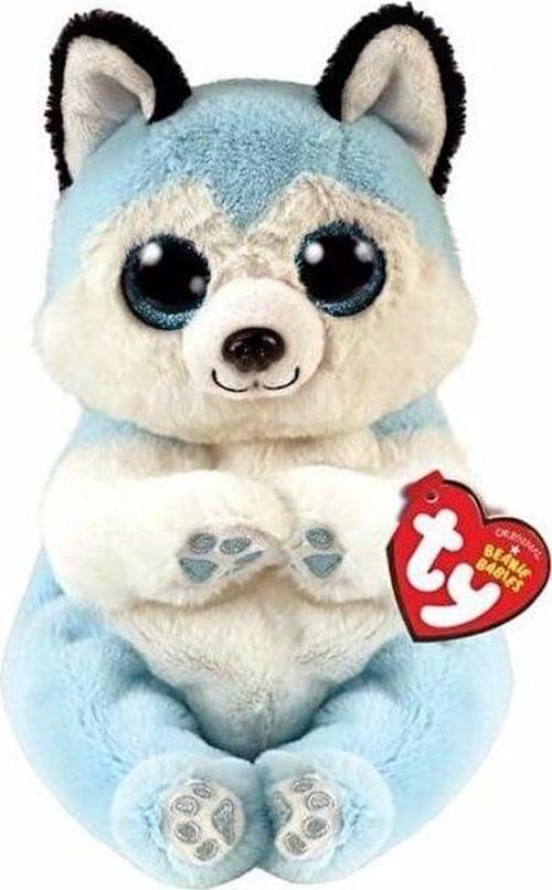Ty Beanie Babies Mavi Peluş Husky Köpek Thunder 15cm Kız Erkek Çocuk Oyuncak Eğitici Oyuncaklar