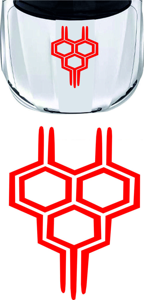 40x80cm & 60x30 Cm Seçenekli Yeni Model Bal Peteği Sticker - Kaput Sticker - Oto Sticker