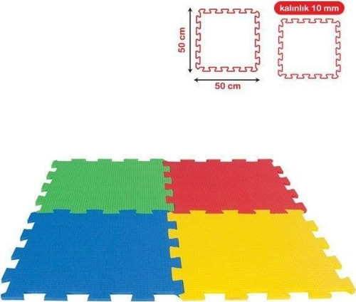 05-343 Eva Mat 50x50 10mm Kız Erkek Çocuk Oyuncak Eğitici Oyuncaklar
