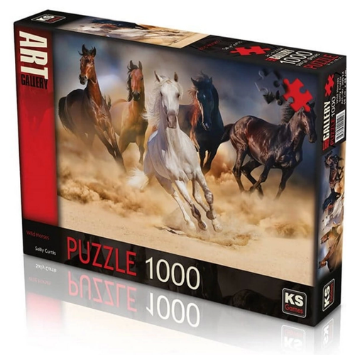 KS Games Wild Horses Puzzle 1000 Parça 20769 Kız Erkek Çocuk Oyuncak Eğitici Oyuncaklar