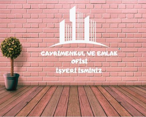 EMLAK BİNA İSME ÖZEL İŞYERİ STİCKER reklam tanıtım anahtar EV araba