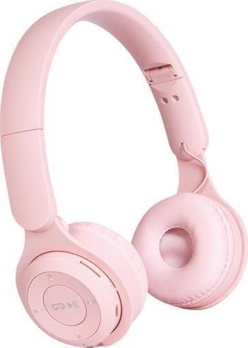 120 Saat Bekleme Süreli V5.0 Kulak Üstü Bluetooth Kulaklık Pembe BLT-150