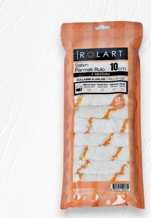 Saten Parmak Rulo Yedeği 10cm 12'li