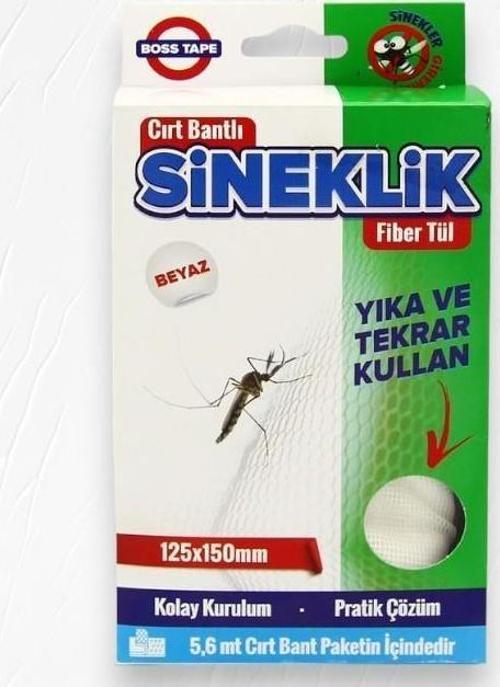 Pencere Cam Sineklik 125x150cm Cırt Bantlı