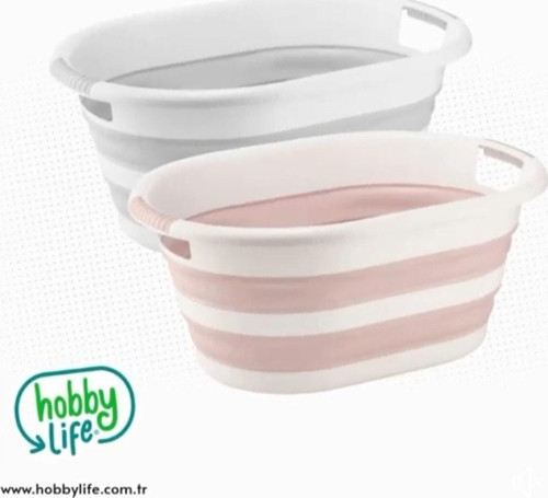 Katlanır 38 Lt Katlanır Çamaşır Sepeti