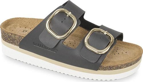 Kadın Terlik VG4801T Valleverde Nabuk Slipper Nero
