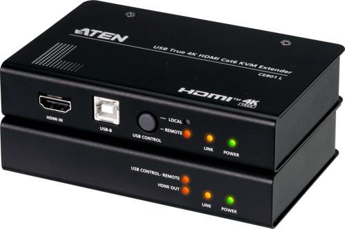 USB True 4K HDMI Cat 6 KVM Extender (4K @ 70 m)
