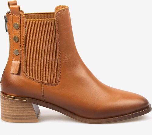 Hakiki Deri Kadın Topuklu Chelsea Bot 26-103552K