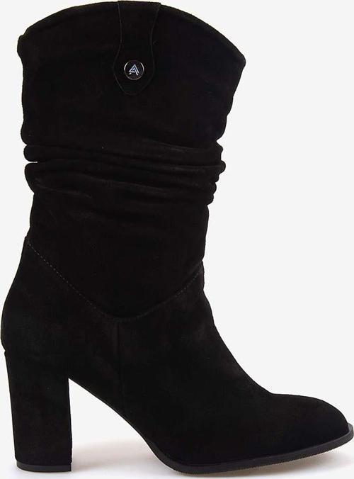 Hakiki Deri Süet Kadın Çizme 25-100670K