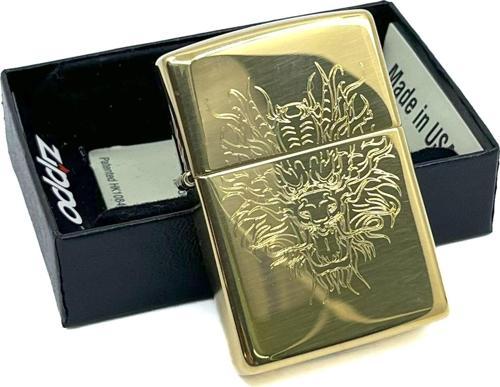 High Polish Brass Dragon Head Dizayn Çakmak