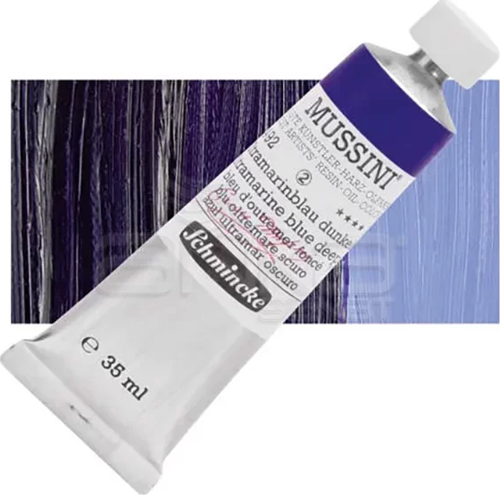 Mussini 35ml Yağlı Boya Seri:2 No:492 Ultramarine Blue Deep