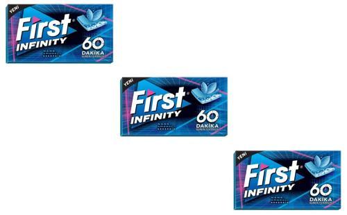 60 Dk Infinity Nane Aromalı Şekersiz Tatlandırıcılı Sakız - 3'lü Paket
